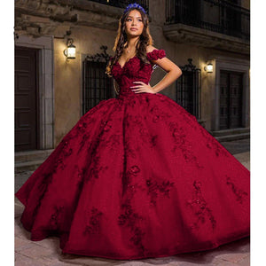 Ilaria | Royal Blue Off the Shoulder Puffy Quinceanera Dresses