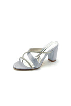 Royal Blue Satin High - Heeled Sandals - KissProm