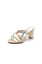 Royal Blue Satin High - Heeled Sandals - KissProm