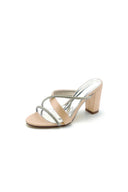 Royal Blue Satin High - Heeled Sandals - KissProm