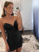 Annalise |Sheath V Neck Off The Shoulder Homecoming Dress