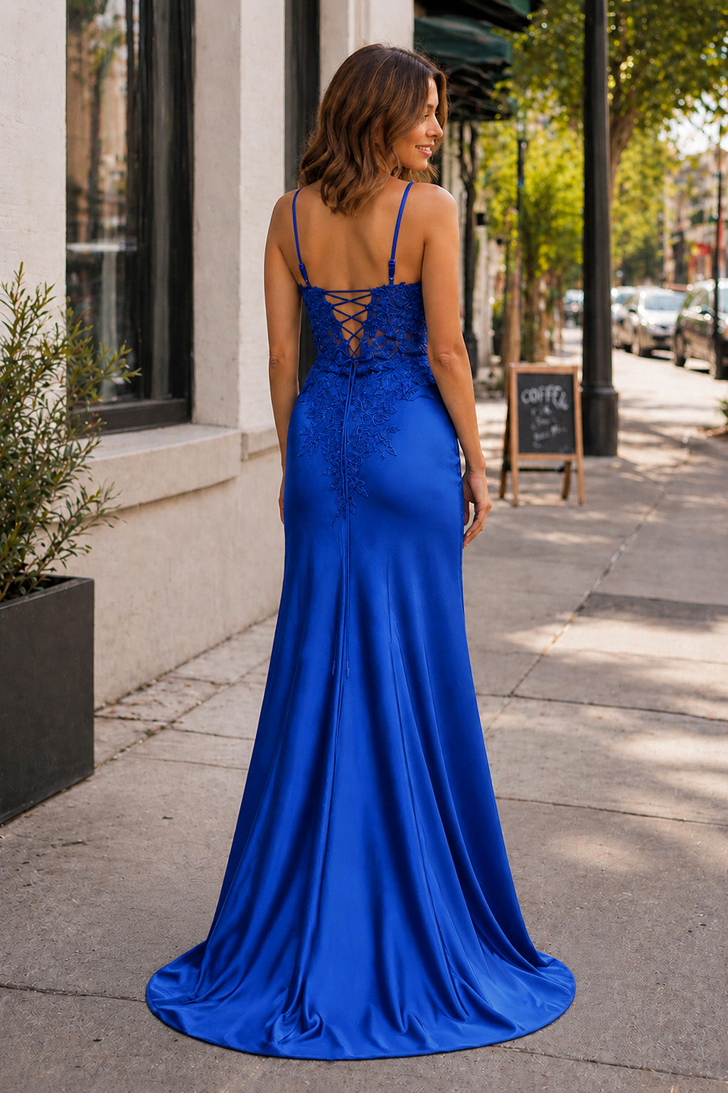 Beatrice Sheath Black Long Appliques Prom Dress with Spaghetti Straps Beatrice Sheath Black Long Appliques Prom Dress with Spaghetti Straps