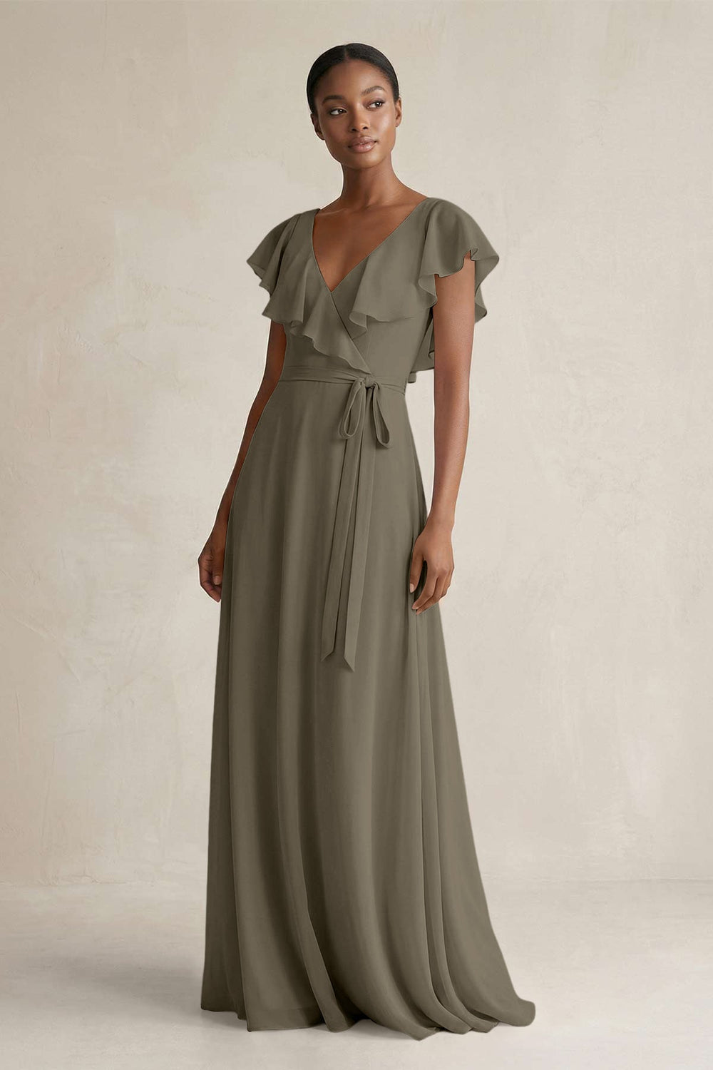 bridesmaid dresses army green KissProm