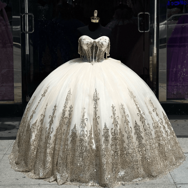 Luxury Pink Tulle Quinceanera Dresses Off Shoulder Appliques Sweet 16 Ball Gown