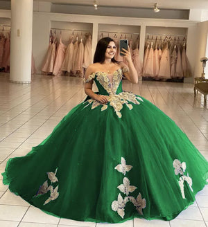 Royal Blue Off the Shoulder Quinceanera Dresses with Appliques
