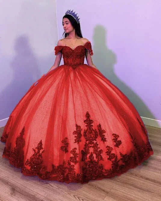 Red Quinceaera Dresses Red Quinceaera Dresses