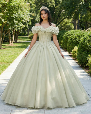 Lavender A - Line Off Shoulder Long Prom Dresses Purple Dress - KissProm
