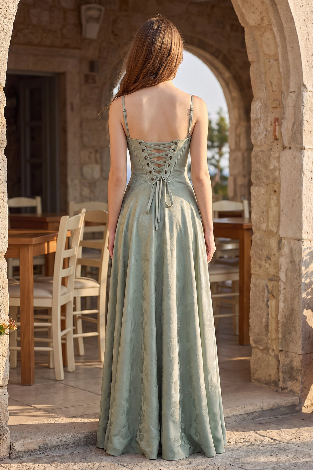 Lavender Mermaid Satin Spaghetti Straps Long Prom Dresses – Prom Dresses by KissProm | Available at KissProm