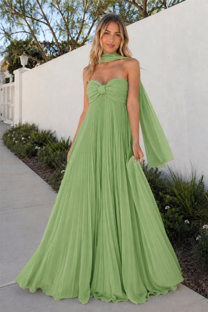 A Line Light Pink Sweetheart Chiffon Long Prom Dress – Prom Dresses by KissProm | Available at KissProm