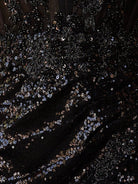 Sequin Off The Shoulder Lace Up-Corset Short Homecoming Dress With Feather