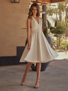 Marilyn |Aline Halter Chiffon Sleeveless Homecoming Dress