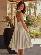 Marilyn |Aline Halter Chiffon Sleeveless Homecoming Dress