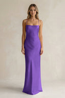 Sheath Satin Spaghetti Strap Bridesmaid Dress in Tahiti - KissProm Bridesmaid Dresses