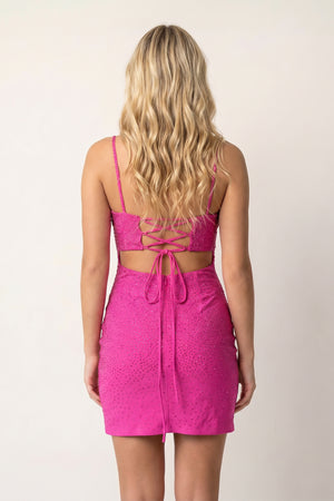 Sheath Beaded Satin Homecoming Dress with Slit - KissProm