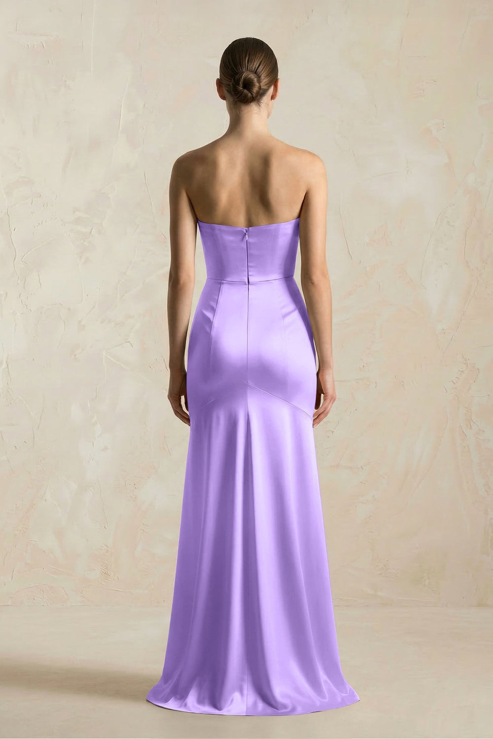 Sheath Sweetheart Corset Satin Bridesmaid Dress in Vintage Mauve - KissProm Bridesmaid Dresses