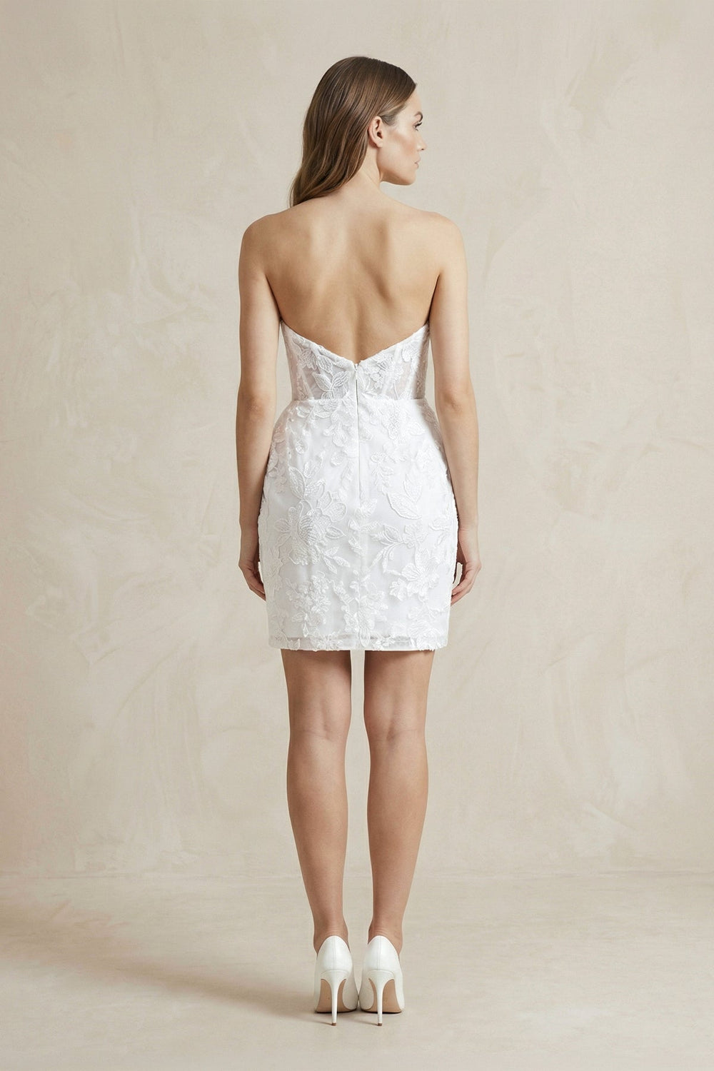 Sheath Sweetheart Lace Wedding Dresses - KissProm Wedding Dresses