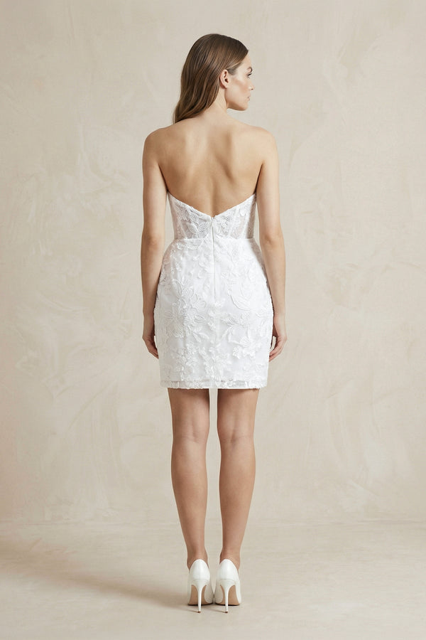Sheath Sweetheart Lace Wedding Dresses - KissProm Wedding Dresses