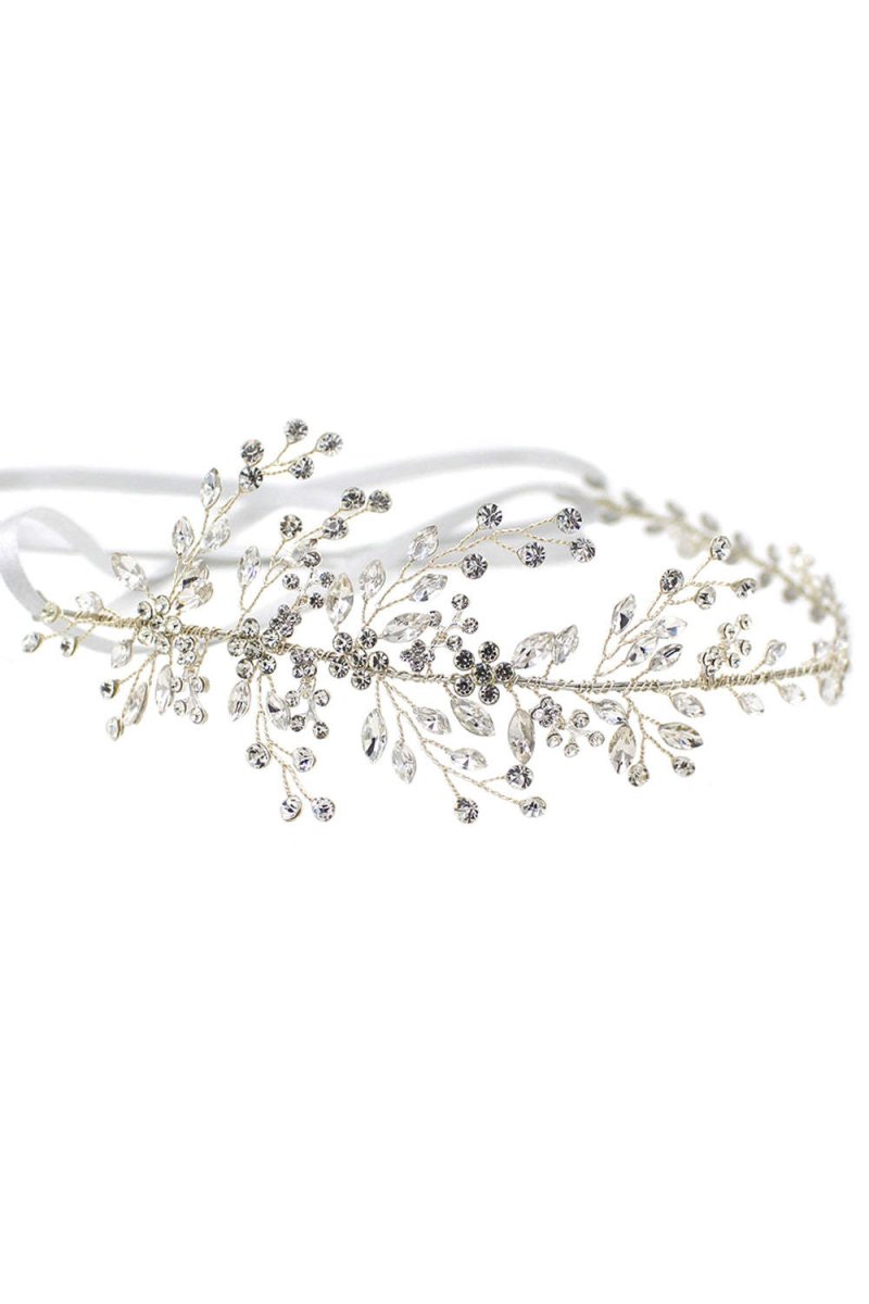 Shiny Rhinestone Branch Bridal Headband - KissProm