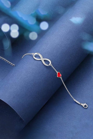 Red Chain Bracelets with Birthstone - KissProm