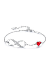 Red Chain Bracelets with Birthstone - KissProm