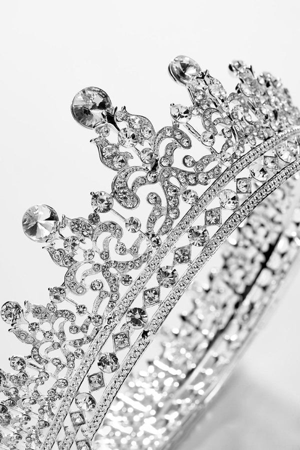 Silver Crystal Crowns - KissProm