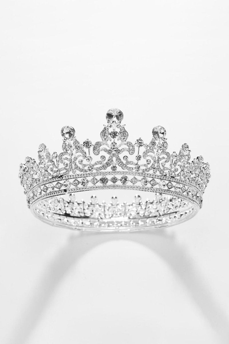 Silver Crystal Crowns - KissProm