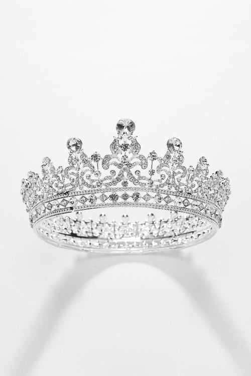 Silver Crystal Crowns - KissProm