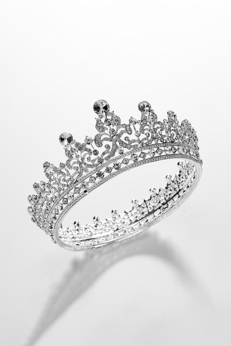 Silver Crystal Crowns - KissProm