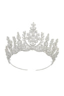 Silver Crystal Princess Crown - KissProm