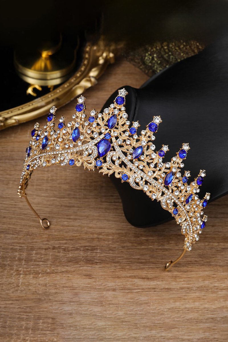 Silver Crystal Rhinestone Crown - KissProm
