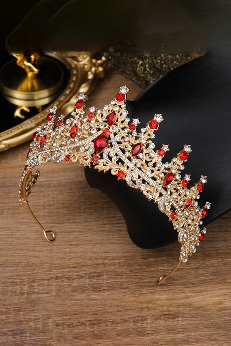 Silver Crystal Rhinestone Crown - KissProm