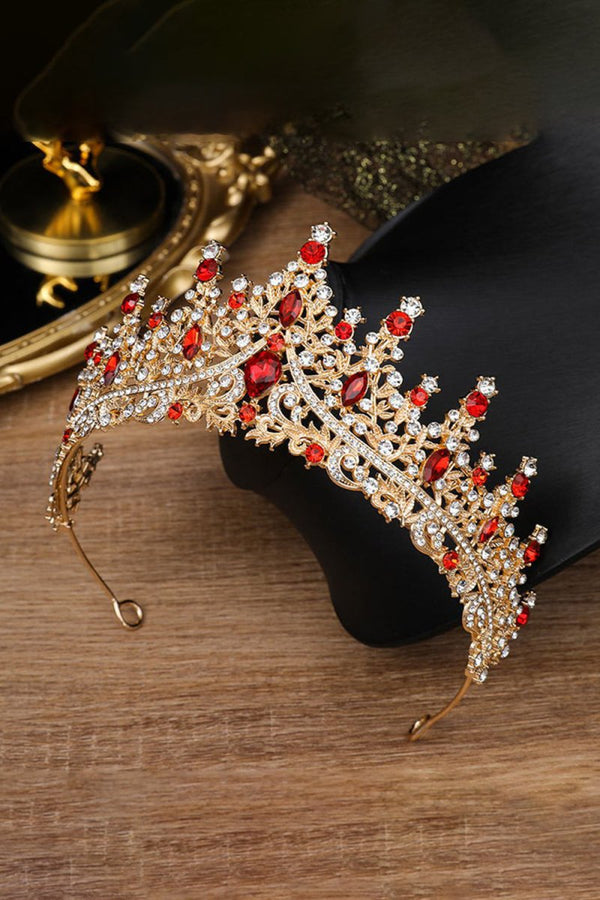 Silver Crystal Rhinestone Crown - KissProm