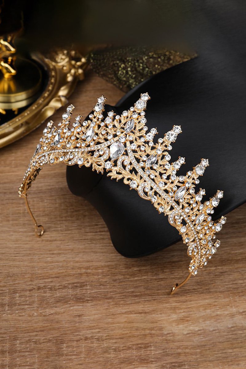 Silver Crystal Rhinestone Crown - KissProm