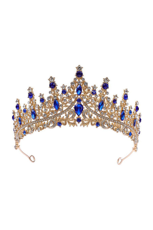 Silver Crystal Rhinestone Crown - KissProm