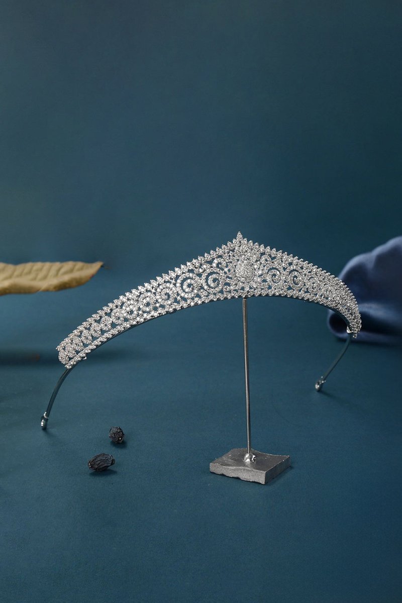 Silver Eternal Zircon Tiara - KissProm