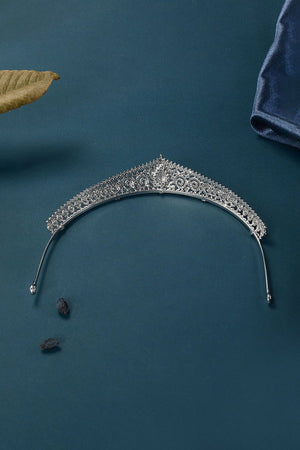 Silver Eternal Zircon Tiara - KissProm