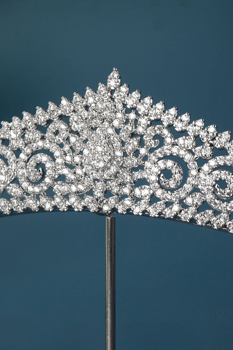 Silver Eternal Zircon Tiara - KissProm