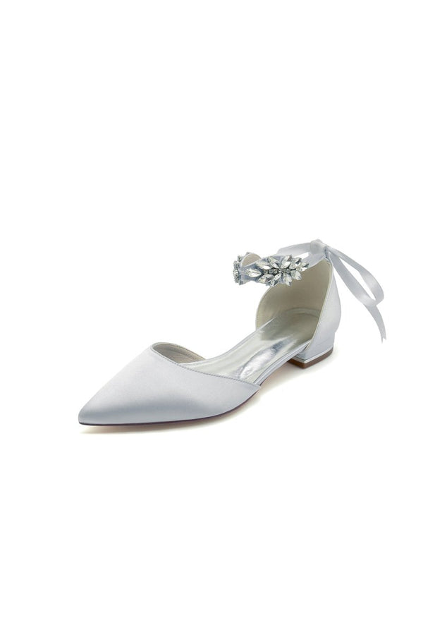 Champagne High Heels with Ornate Crystal and Pearl Accent - KissProm
