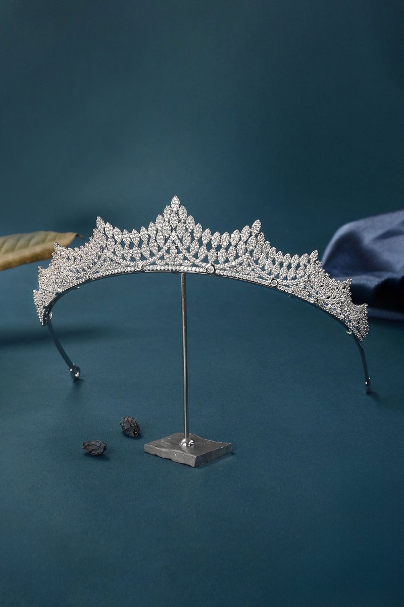 Silver Majestic Vine Crowns with Rhinestone - KissProm