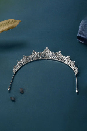 Silver Majestic Vine Crowns with Rhinestone - KissProm