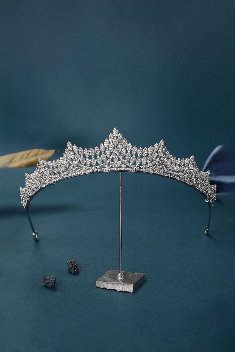 Silver Majestic Vine Crowns with Rhinestone - KissProm