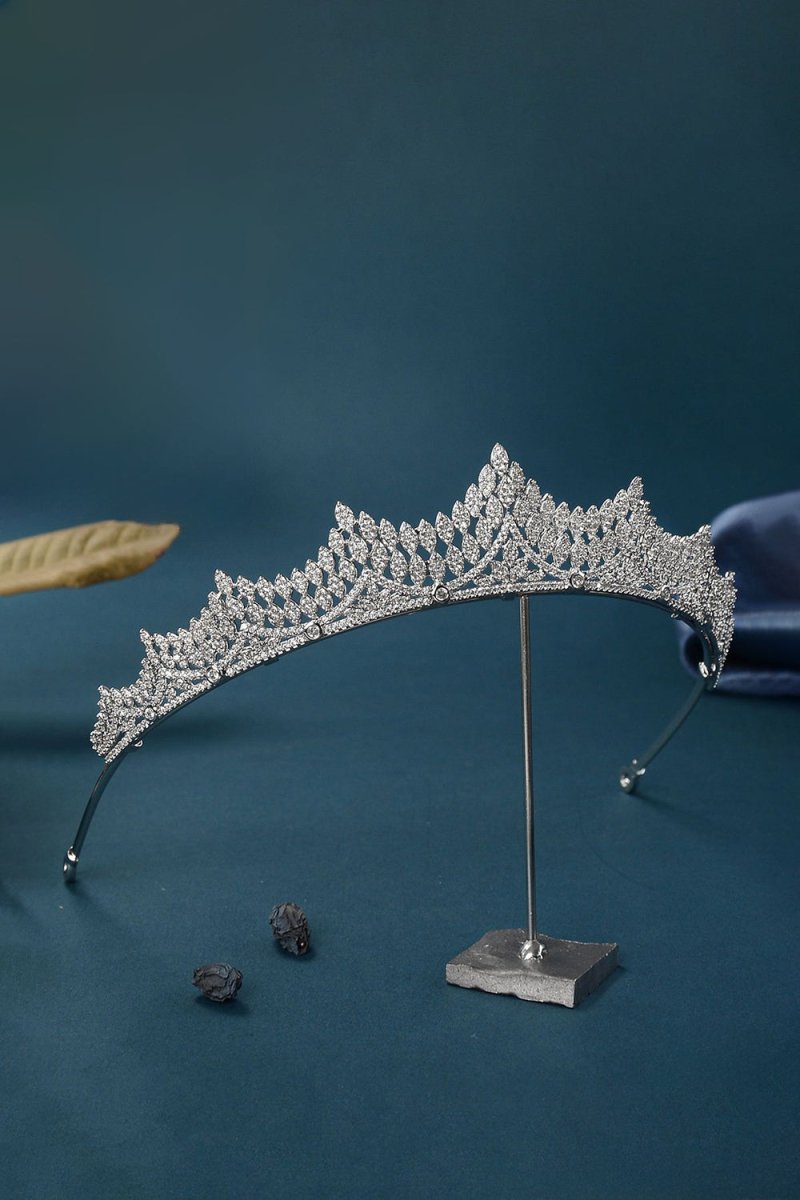 Silver Majestic Vine Crowns with Rhinestone - KissProm