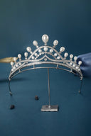 Silver Pearl Radiance Crowns for Women - KissProm