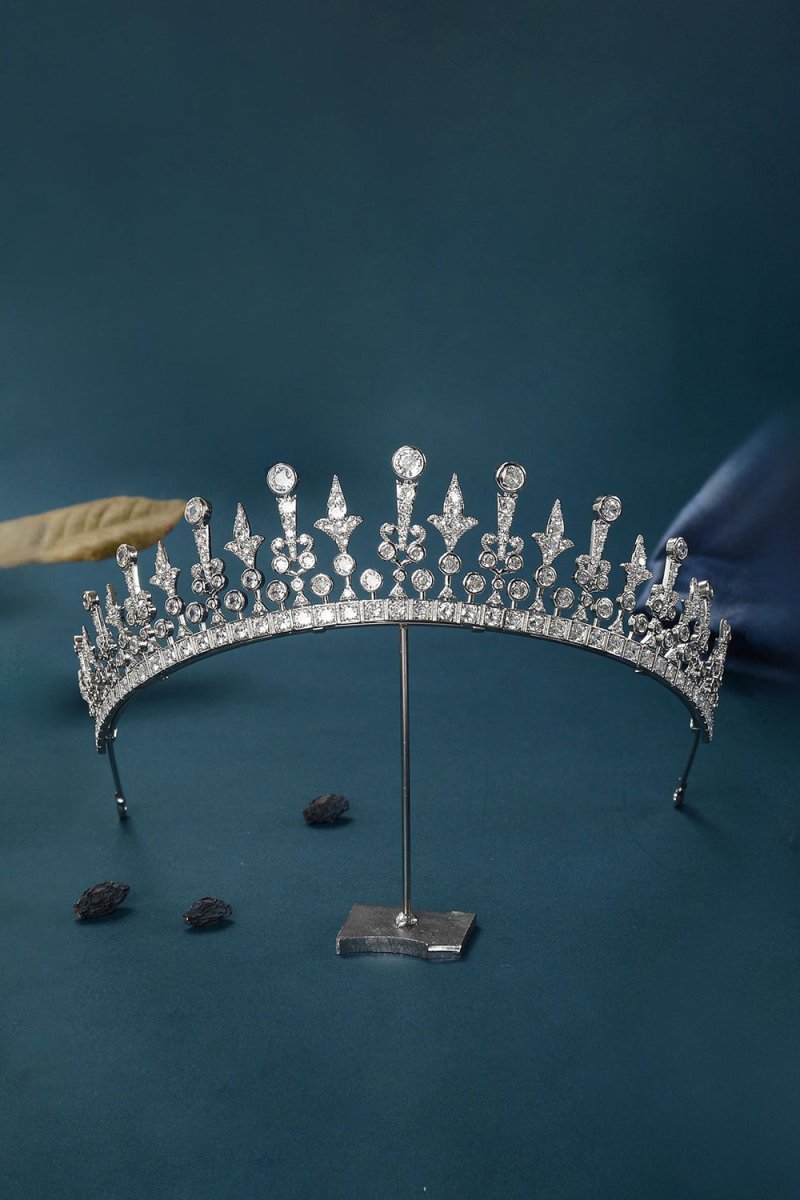 Silver Radiant Zircon Tiara - KissProm