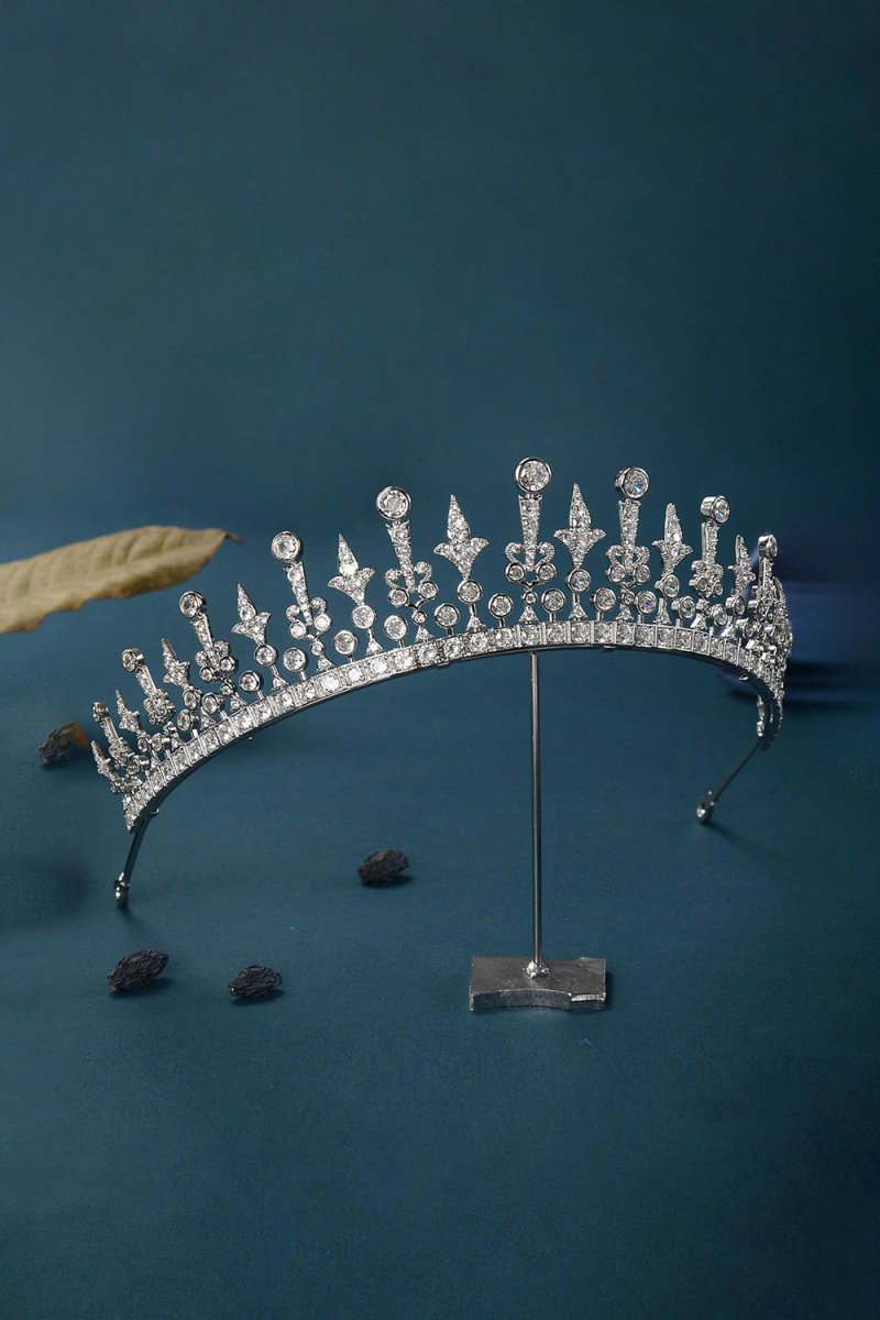 Silver Radiant Zircon Tiara - KissProm