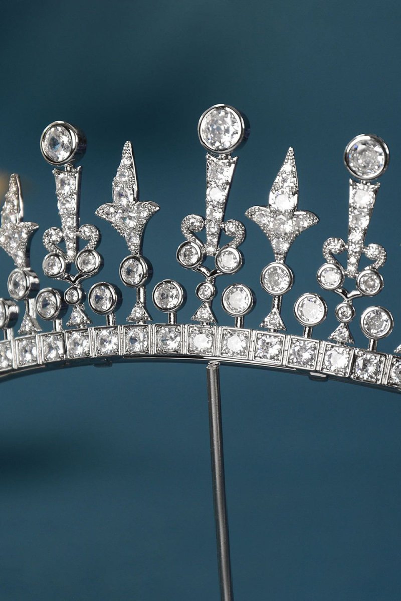Silver Radiant Zircon Tiara - KissProm