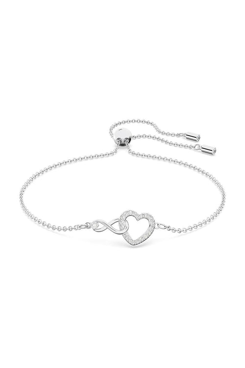 Silver Rhodium Tone Bracelets with Heart - KissProm