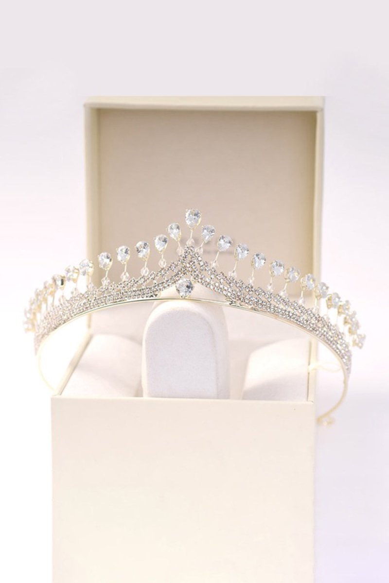 Silver Royal Queen Rhinestone Tiaras - KissProm