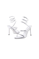 Gold Snake Wrap Open Toe High Heels Sandal - KissProm