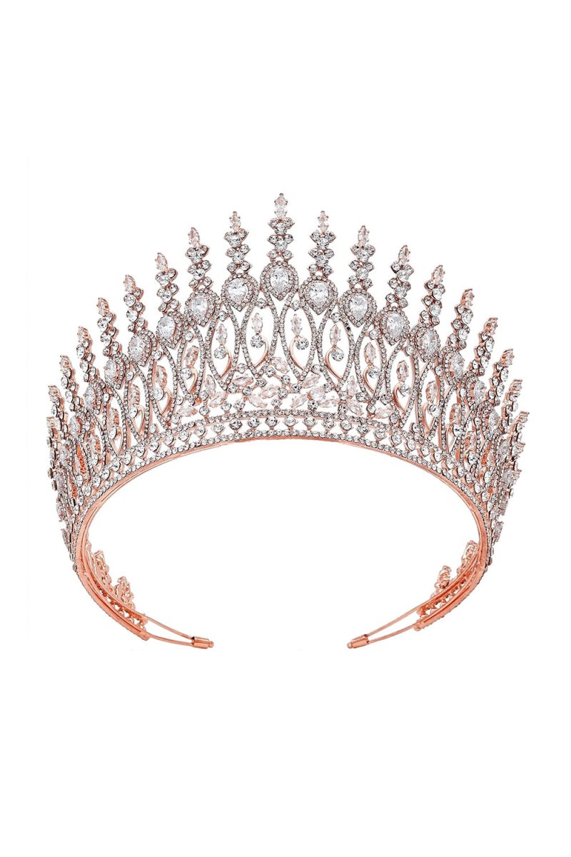 Silver Tall Wedding Tiara - KissProm